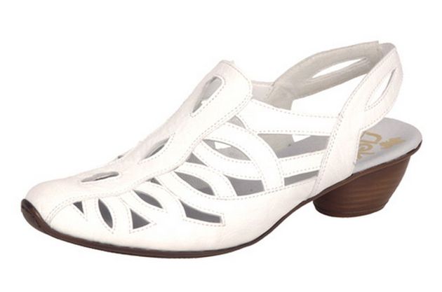 Rieker sandále QR352575010 biela